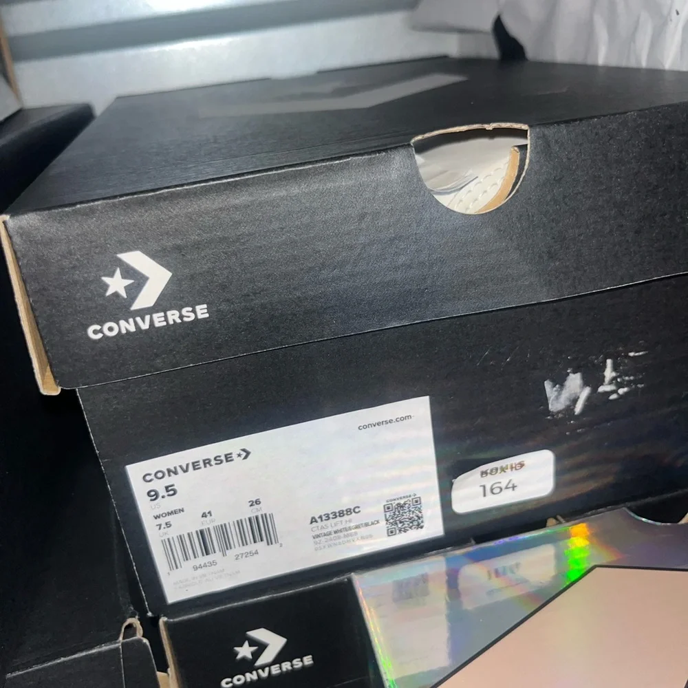 Converse Chuck Taylor All Star‎ Lift High Top Vintage White Ruffle 9.5 - Picture 5 of 5